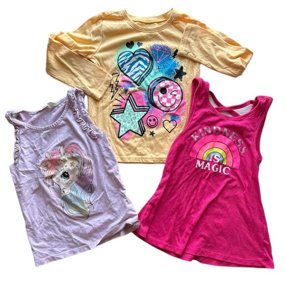 4t Girls Lightweight Clothing Bundle Colorful Everyday Wear Bundle and Save Kids - Picture 3 of 8
